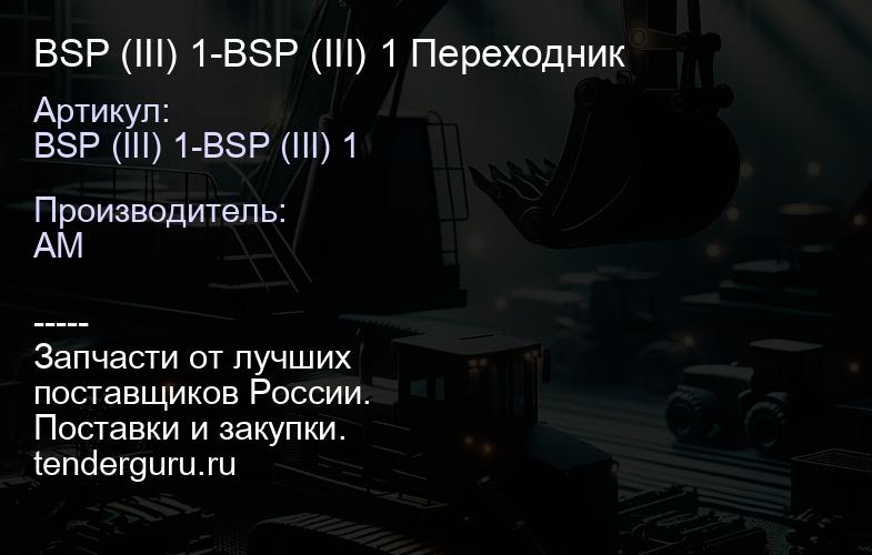 BSP (III) 1-BSP (III) 1 Переходник | купить запчасти